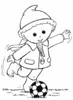 A coloring page of the sandman